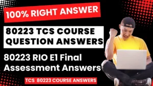 TCS Course ID 80302 Answers